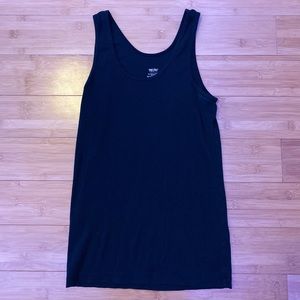 Black tank top.